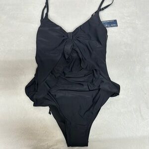 Black Women's One Piece Swimsuit